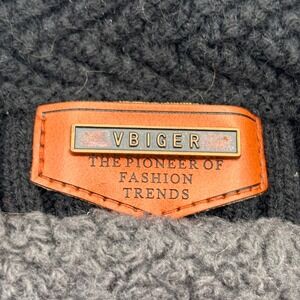 VBIGER Men's Winter Beanie Hat Black Knit Fleece Lined Warm Skull Cap